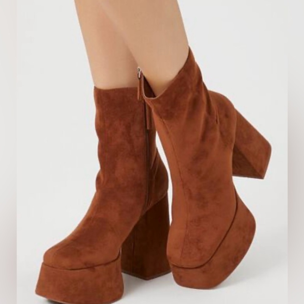 Brown Platform Boots